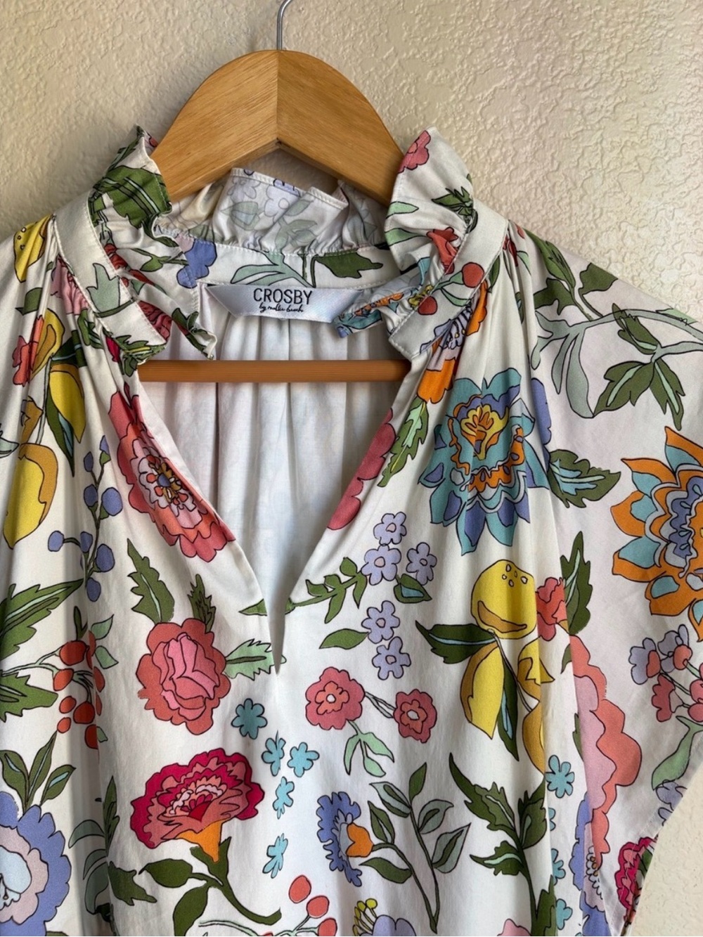 CROSBY by Mollie Burch Floral Sleeveless Womens Dress - Picture 3 of 10